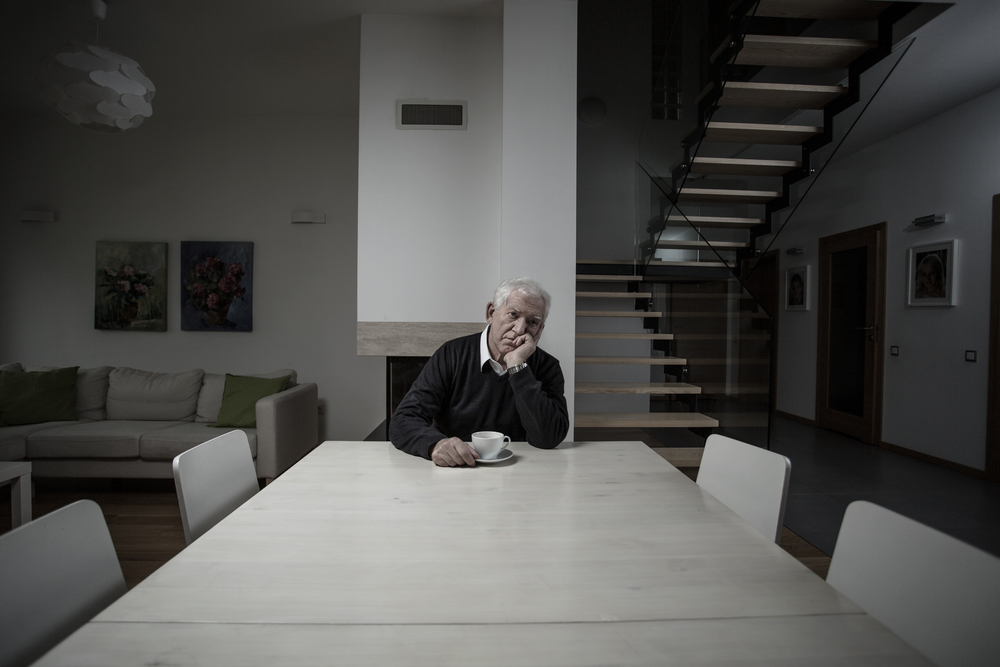 Lonely senior man