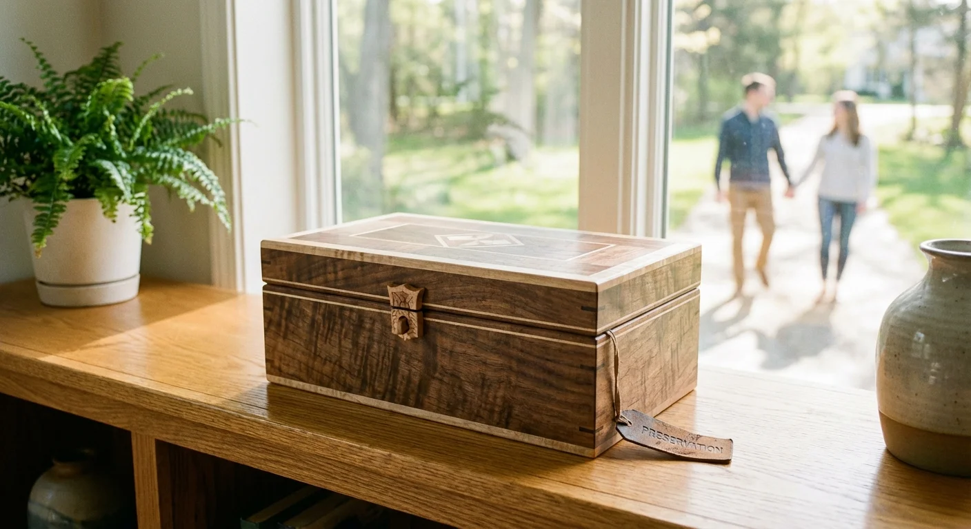 A decorative wooden box on a shelf, symbolizing the preservation of retirement funds.