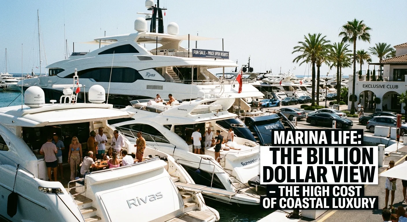 A marina filled with expensive yachts in Long Beach.