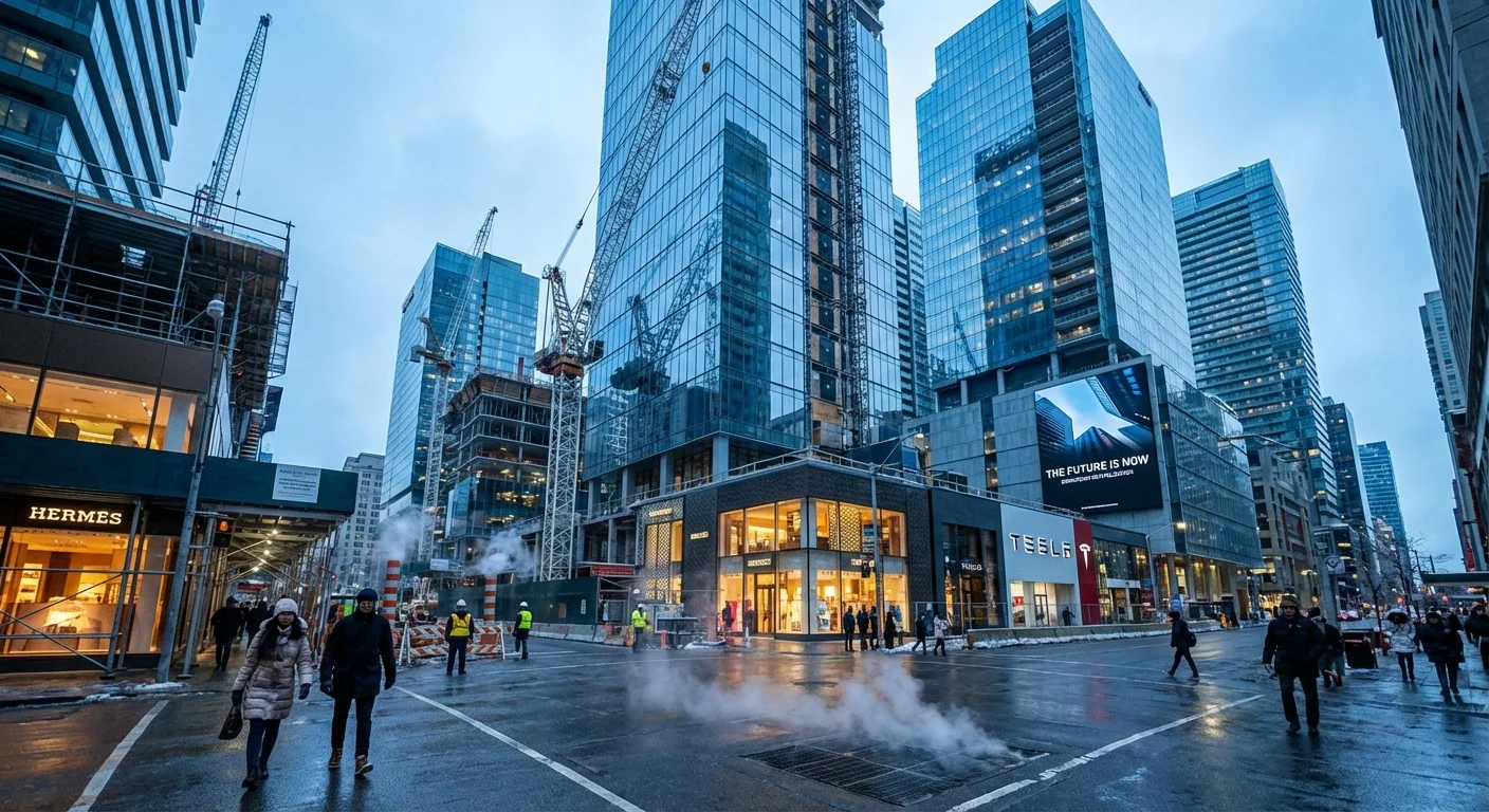 A modern and expensive downtown district in Denver.