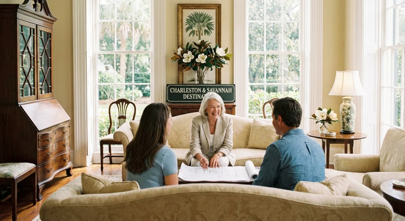 A senior woman working in a professional South Carolina hospitality setting.