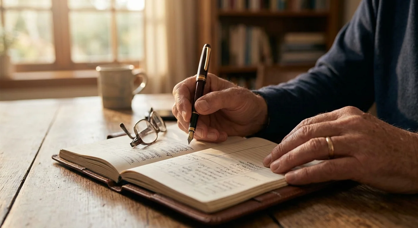 Close-up of hands and a pen over financial papers, symbolizing smart tax planning.