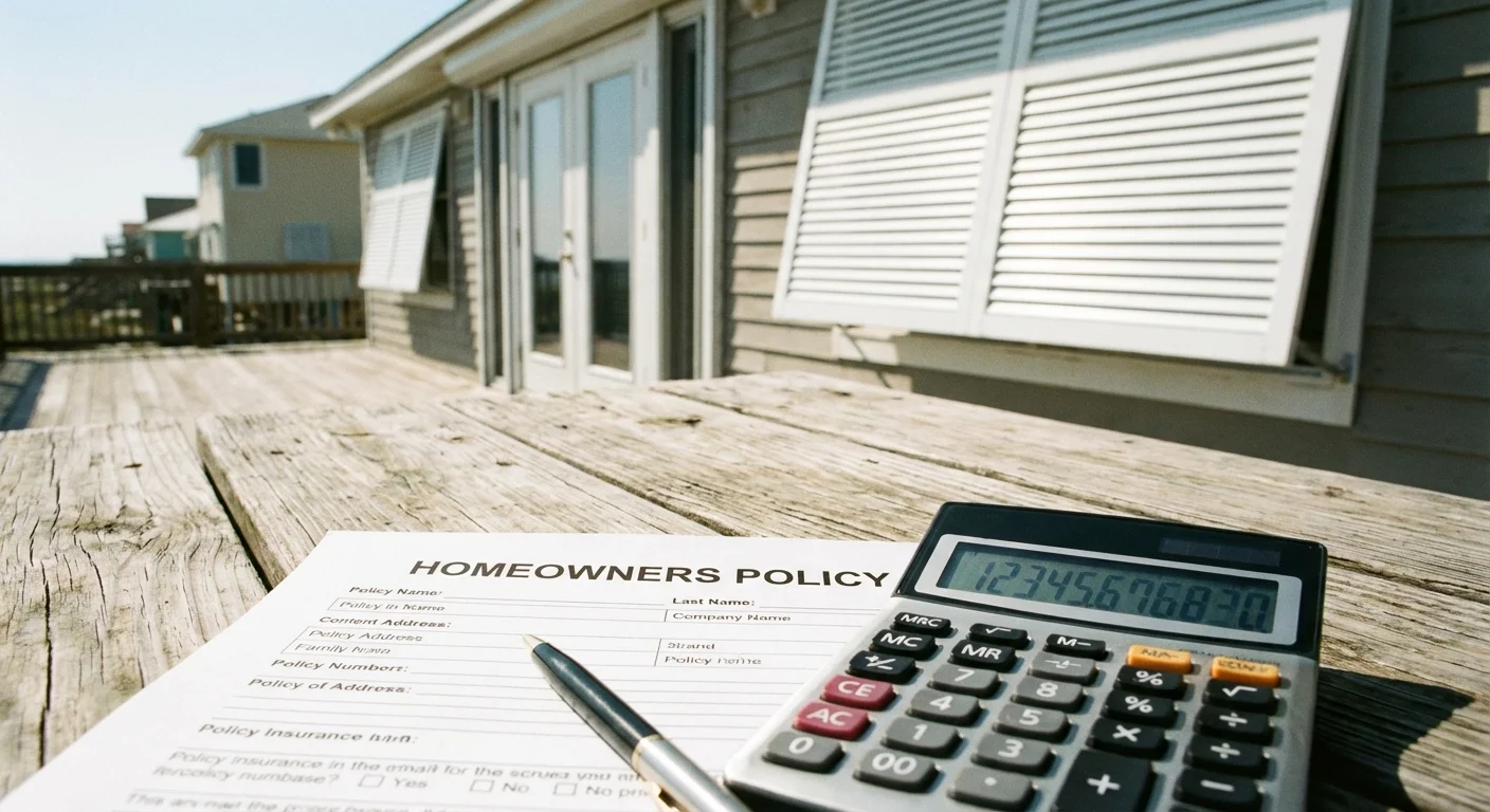 Insurance papers and a calculator on a table, representing hidden costs.