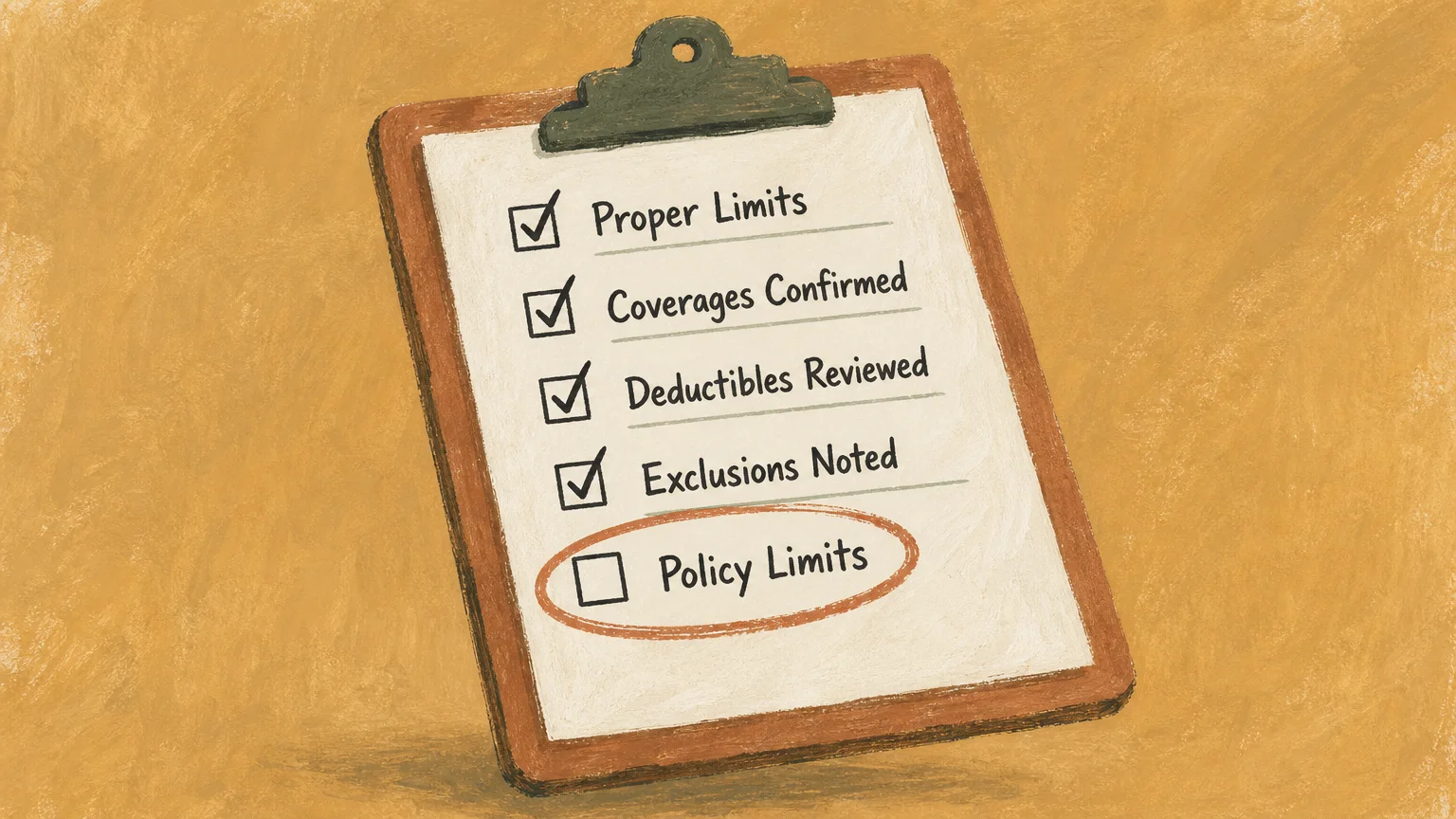 An illustration of a clipboard checklist with one critical unchecked item highlighted by a warm red circle.