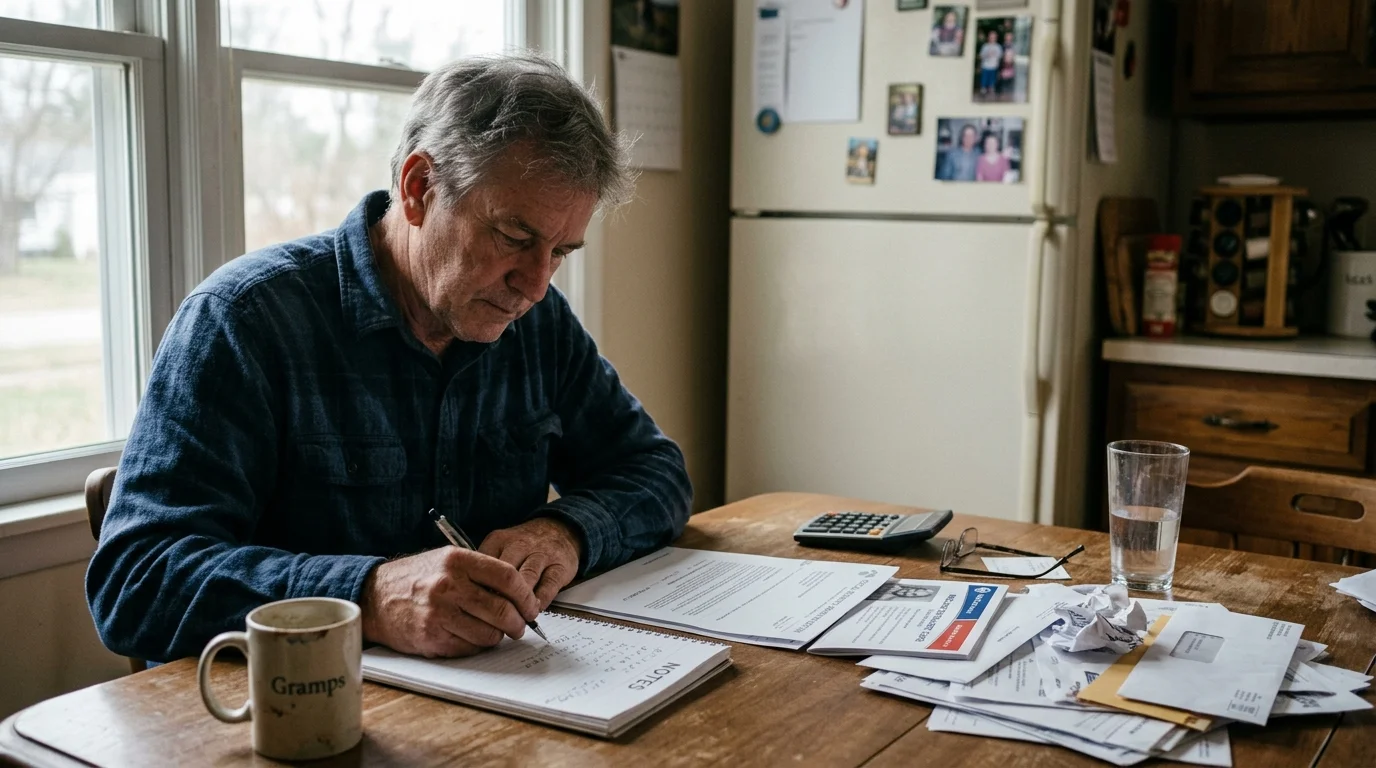 Editorial photograph illustrating: Factoring in Social Security and Medicare