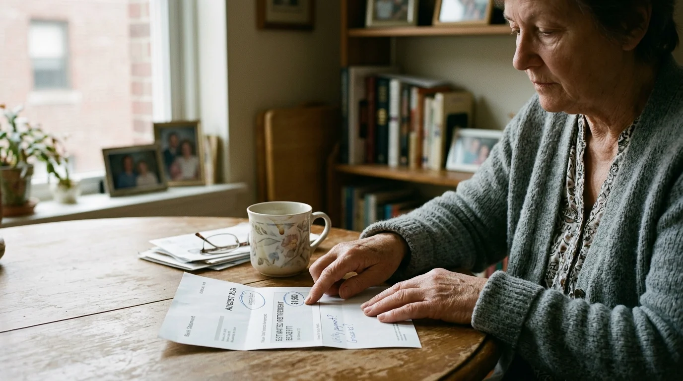 Editorial photograph illustrating: The Average Social Security Check in August 2026